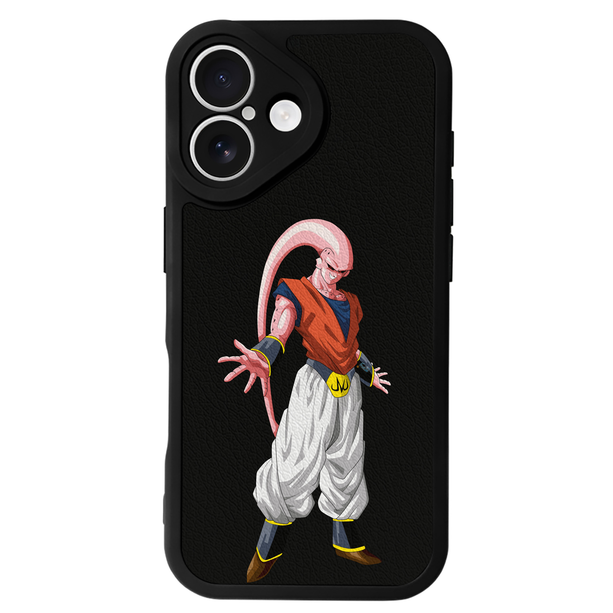 （画像用） ドラゴンボール 魔人ブウ DRAGON BALL Majin Buu 【iPhone 16シリーズ対応】シリコンスマホケース（レザー調） 材質：シリコン